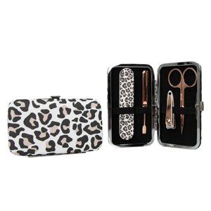 Vintage Cosmetic Company-Manicure Purse in Leopard Print